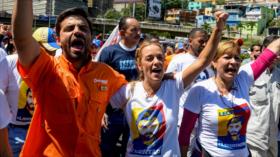 Oposición venezolana marcha por liberación de Leopoldo López