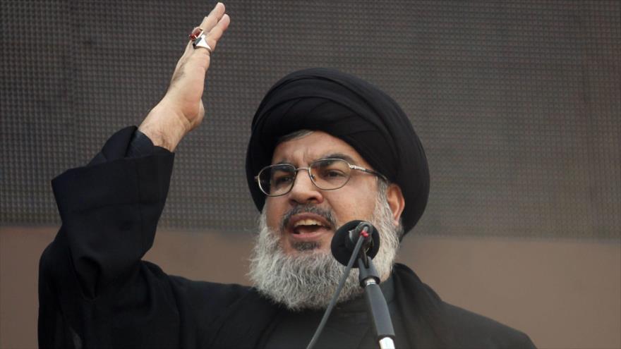 El secretario general del Movimiento de Resistencia Islámica de El Líbano (Hezbolá), Seyed Hasan Nasrolá.