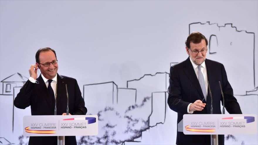 Rajoy y Hollande se reúnen en Málaga unidos frente al populismo