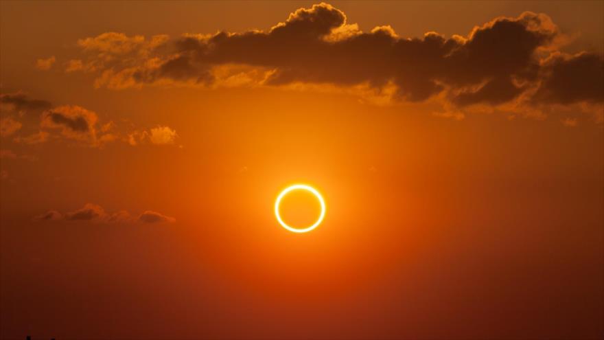 Eclipse solar fotografiado desde Bandar Lampung, en 2009 Indonesia.