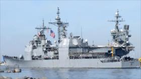 Crucero militar CG66 de EEUU se acerca a fronteras rusas