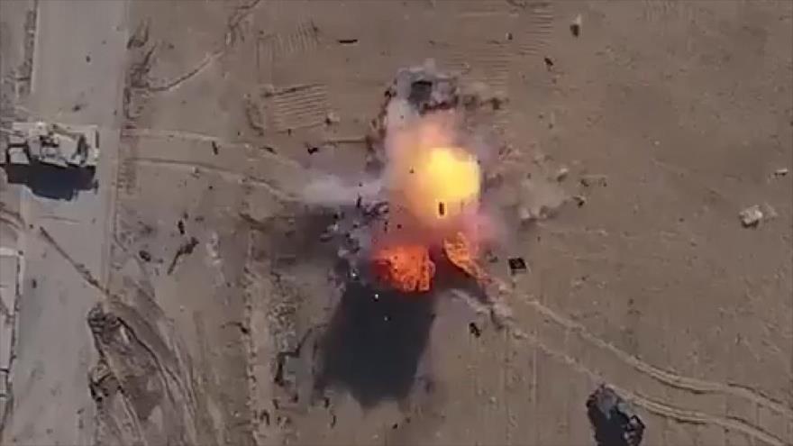 Vídeo: Dron de Daesh pulveriza Humvee estadounidense en Irak