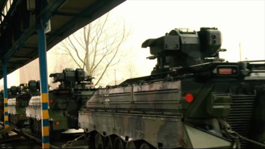 El tanque alemán Leopard 2.