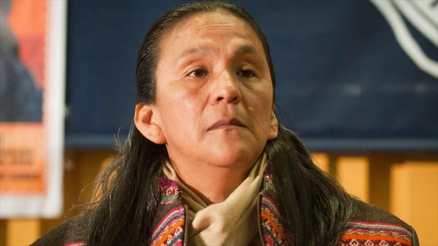 La dirigente de la organización social argentina Túpac Amaru, Milagro Sala.