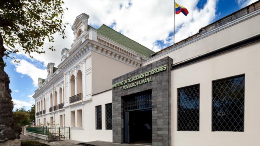 Sede de Ministerio de Asuntos Exteriores de Ecuador en Quito, capital.