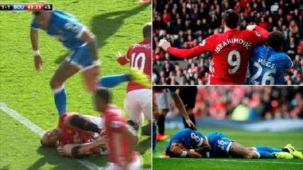 Vídeo: Vean guerra entre Zlatan y Tyrone Mings, sin amonestación