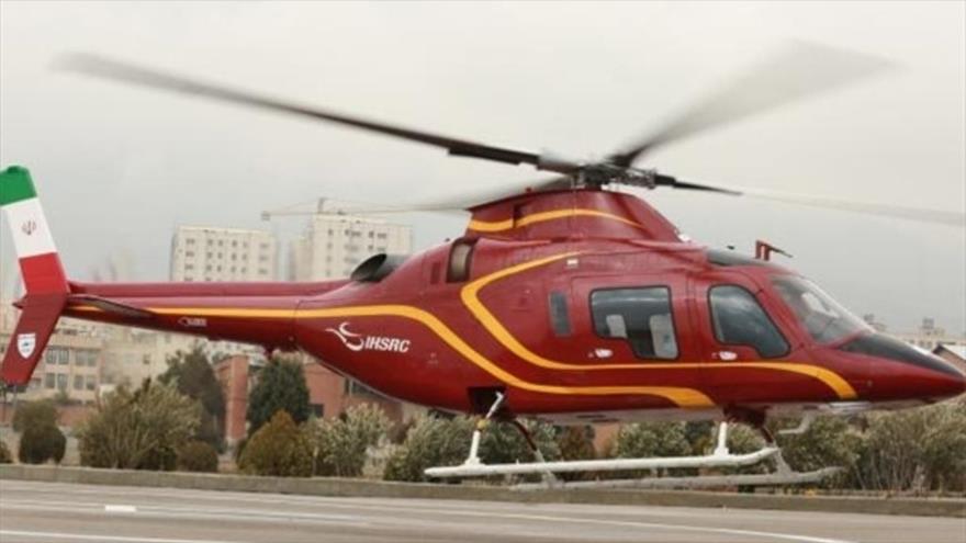 El Ministerio de Defensa de Irán presenta su helicóptero más moderno Saba 248, 7 de marzo de 2017.