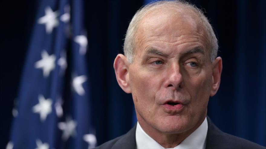 El secretario de Seguridad Interior de Estados Unidos, John Kelly, durante una rueda de prensa en Washington, la capital estadounidense, 6 de marzo de 2017.