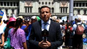 Campesinos guatemaltecos piden renuncia de Jimmy Morales