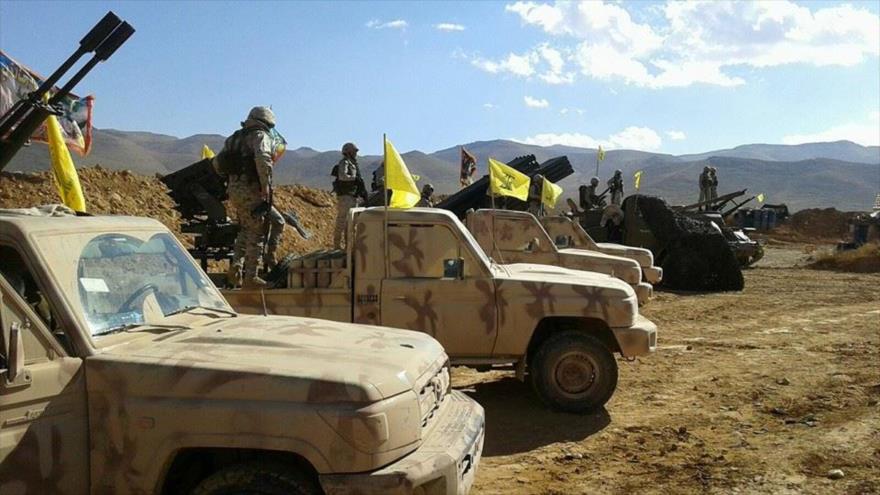 Vehículos militares del movimiento iraquí Al-Nuyaba.