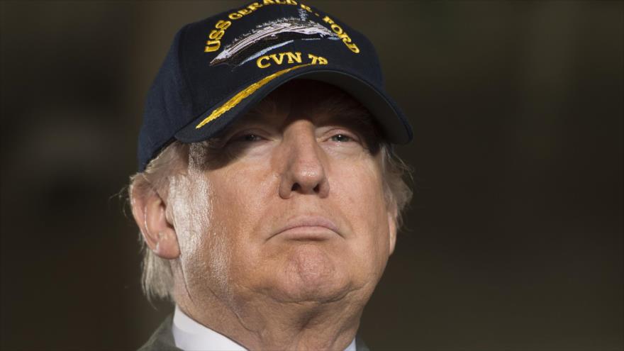 El presidente de EE.UU., Donald Trump, en una visita a las instalaciones de Huntington Ingalls Newport News en Virginia (Estados Unidos), 2 de marzo de 2017.