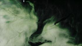 Fotos de la NASA: La Antártida, cubierta de hielo de color verde
