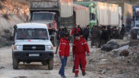 Convoyes de ayuda humanitaria llegan a cuatro ciudades de Siria 