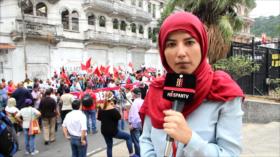 Trabajadores panameños protestan para exigir nueva Constitución