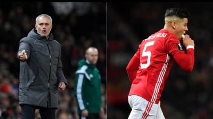 Vídeo: Mourinho pela una banana y Rojo la come en pleno partido