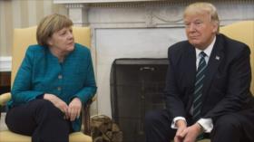 Vídeo: Trump ignora a Merkel cuando le pide dar la mano