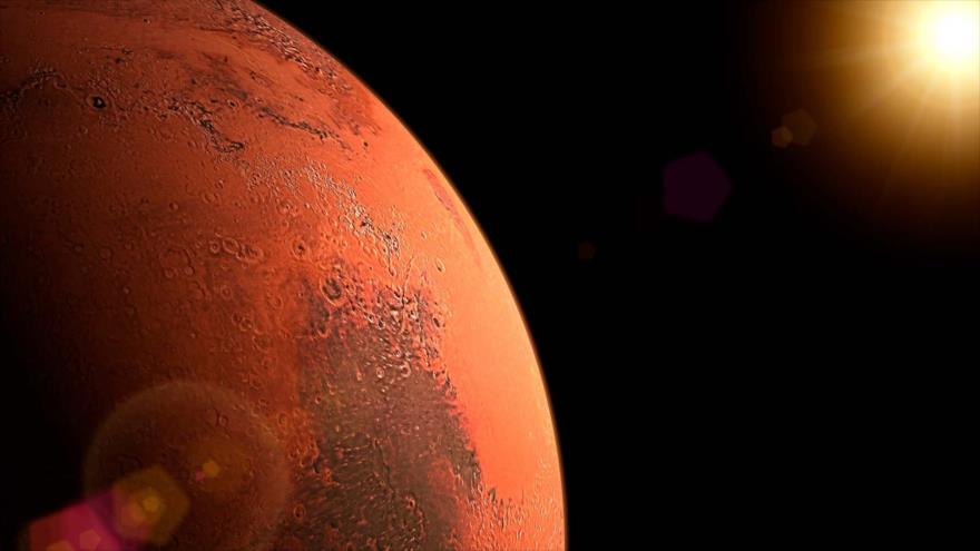 Una imagen del planeta rojo, Marte.