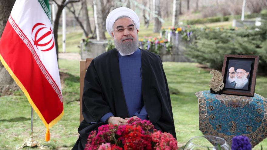 El presidente de Irán, Hasan Rohani, felicita a la nación por el Año Nuevo persa, Noruz, 20 de marzo de 2017.