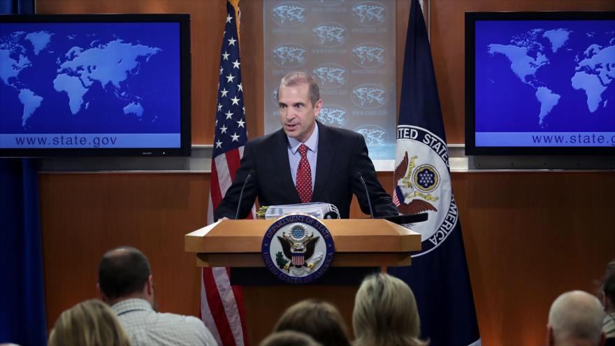 El portavoz del Departamento de Estado, Mark Toner, en una ruda de prensa. 7 de marzo de 2017
