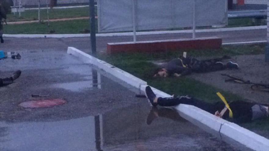 Los muertos del ataque terrorista contra una base militar rusa en Chechenia, 24 de marzo de 2017.