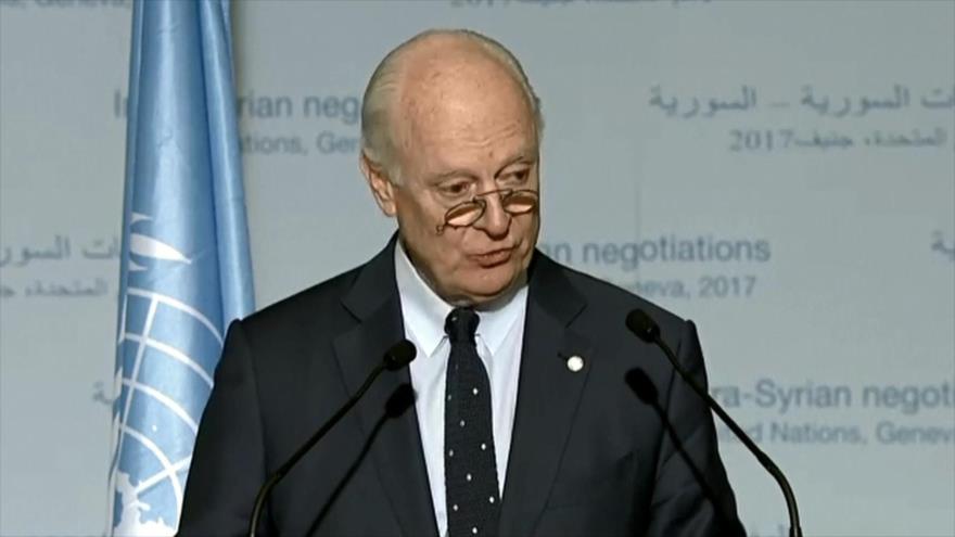 De Mistura pide convocar una nueva ronda de diálogos en Astaná