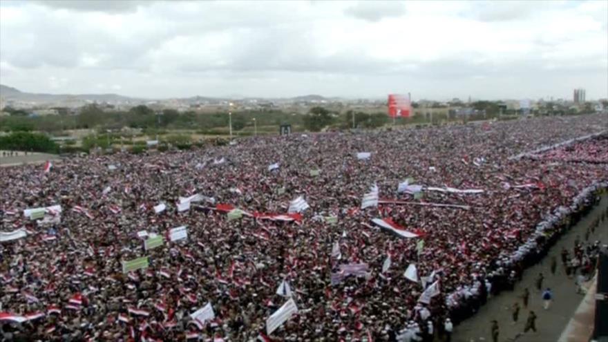 Yemeníes condenan la agresión saudí en su 2º aniversario