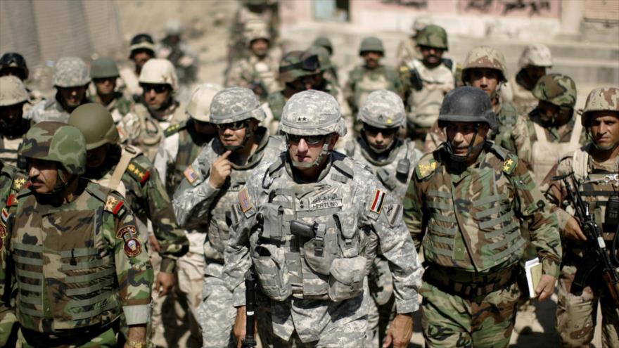 Soldados estadounidenses en Irak, noviembre de 2016.