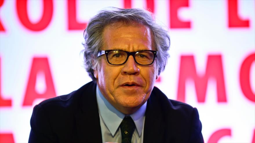 El secretario general de la Organización de Estados Americanos (OEA), Luis Almagro, asiste a un foro sobre democracia celebrado en la Ciudad de México, 30 de marzo de 2017.