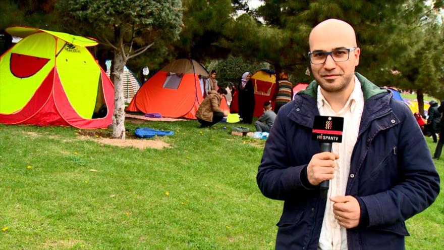 Iraníes festejan el Día de la Naturaleza