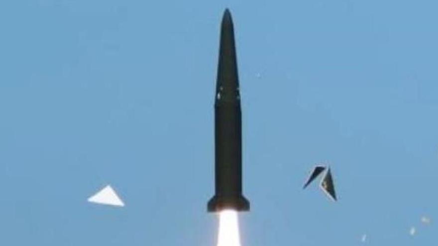 Lanzamiento de prueba del misil Hyunmoo-2B en 2015.