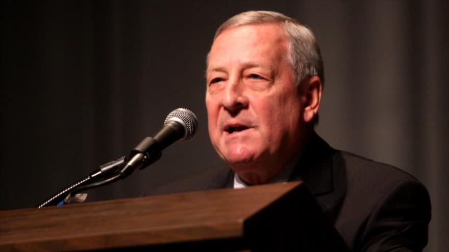 Philip Giraldi, exagente de la Agencia Central de Inteligencia estadounidense (CIA, por sus siglas en inglés), especialista en antiterrorismo y director ejecutivo de la asociación Consejo por el Interés Nacional, en la Conferencia de Acción Política por la Libertad (LPAC, en inglés) celebrada en Reno (estado occidental de Nevada), 16 de septiembre de 2011.