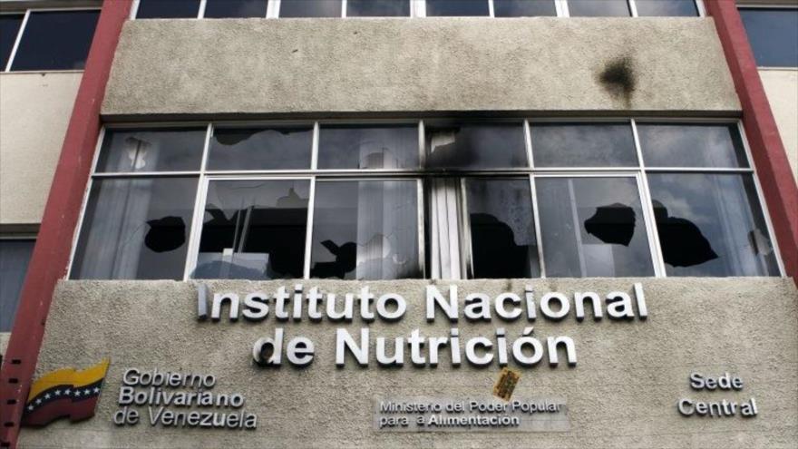 Vídeo: Grupos violentos atacan Instituto de Nutrición en Caracas
