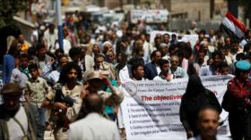 Gran marcha en Yemen condena crímenes de Arabía Saudí