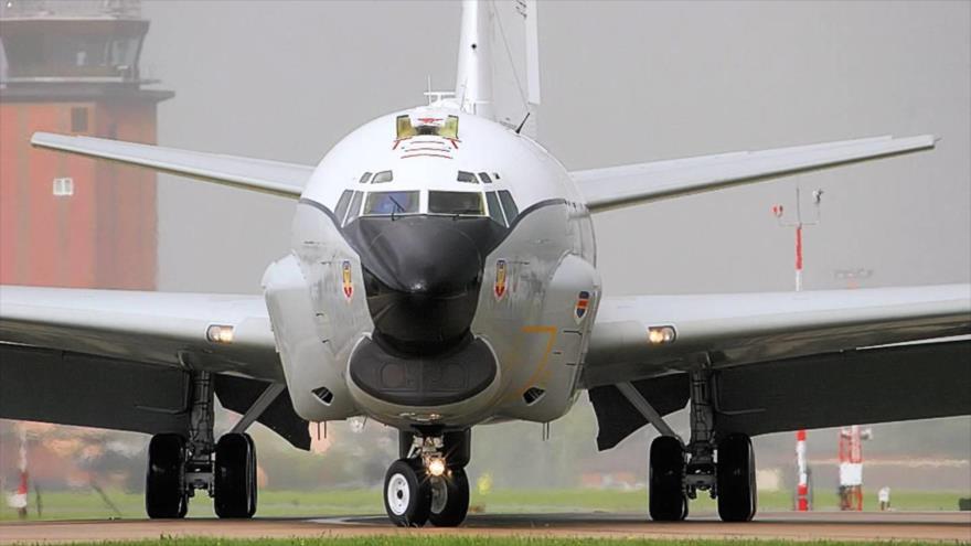 Un avión espía WC-135 Constant Phoenix de la Fuerza Aérea estadounidense.