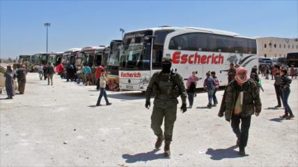 Se reanudan las evacuaciones en Siria, tras 48 horas de bloqueo