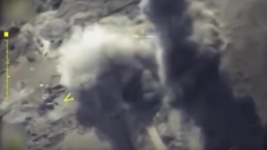 Video: Caza ruso destruye base subterránea de terroristas en Siria