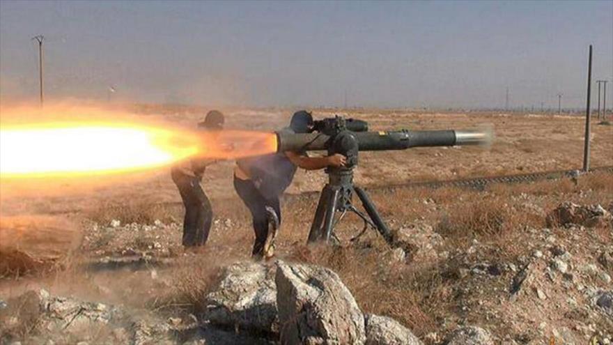 Terroristas de Tahrir al-Sham despliegan misiles de EEUU en Alepo