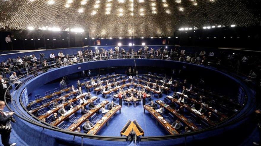 Una sesión del Senado brasileño.