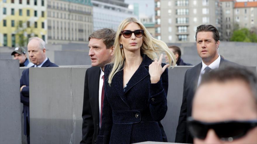 La hija mayor y asesora de la Presidencia de Estados Unidos, Ivanka Trump, durante su visita en Berlín, 25 de abril de 2017.