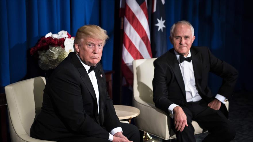 Vídeo: Trump ‘ignora’ el saludo del primer ministro australiano 