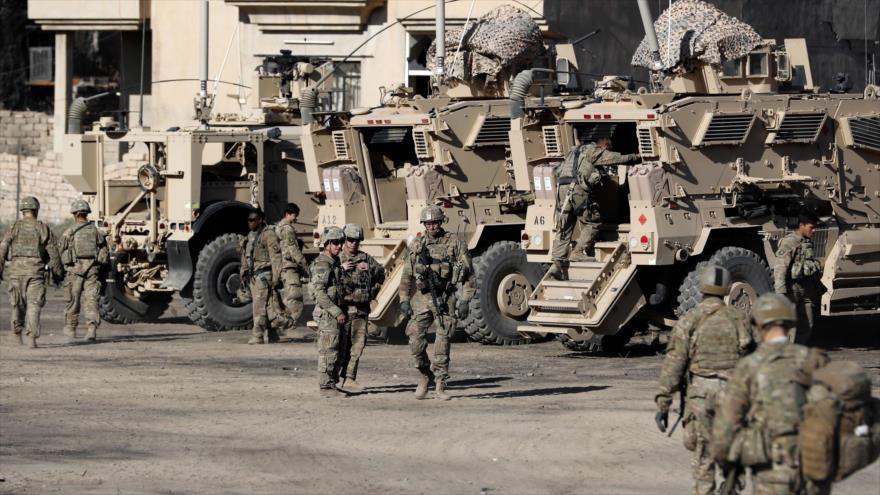 Soldados estadounidenses en una base militar del Ejército iraquí en las afueras de Mosul, norte de Irak, 23 de noviembre de 2016.