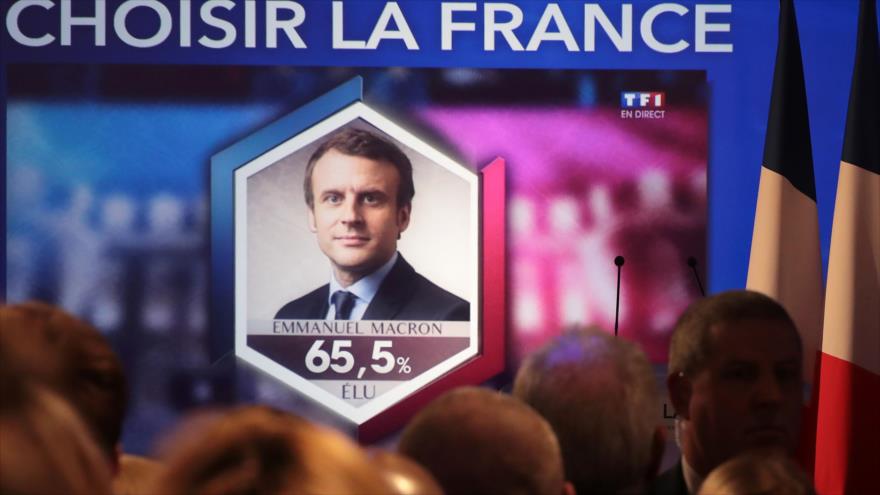 Macron gana presidenciales en Francia con más del 65% de votos