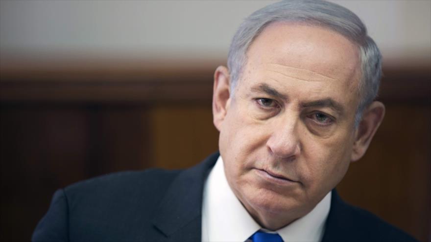 El primer ministro de Israel, Benyamin Netanyahu, durante una reunión de su gabinete, 7 de mayo de 2017.