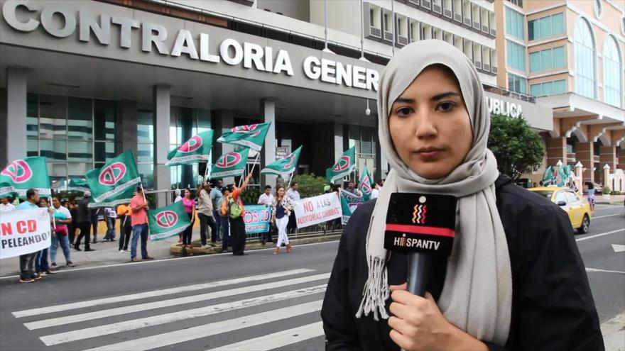 Panameños protestan contra auditorías de contratos de Odebrecht