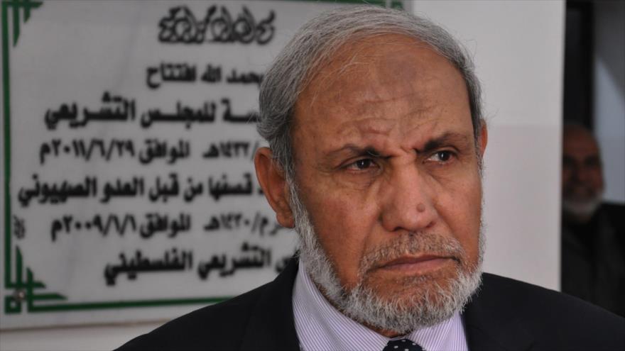 Mahmud al-Zahar, alto responsable y cofundador del Movimiento de Resistencia Islámica Palestina (HAMAS).