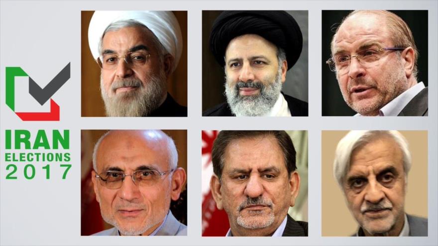 Los seis candidatos a la Presidencia de Irán.