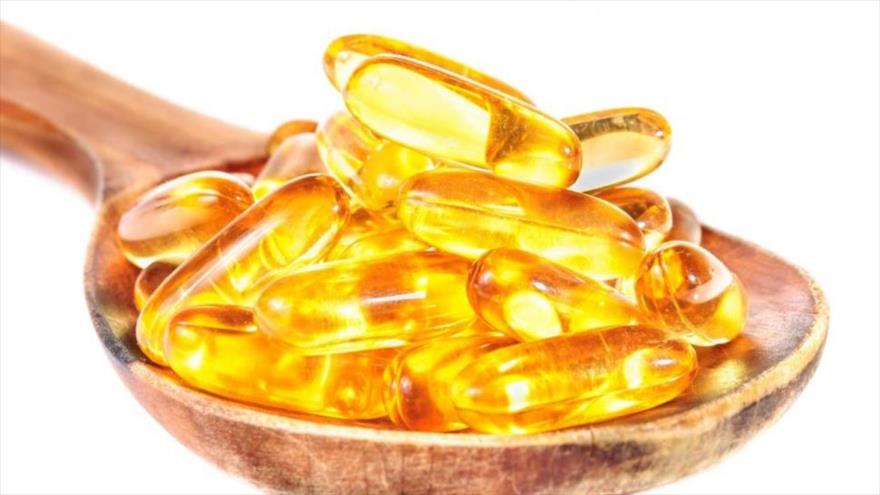 Pastillas que contienen complemento de vitamina D.