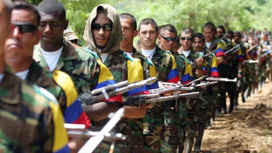 Miembros de las Fuerzas Armadas Revolucionaras de Colombia (FARC).