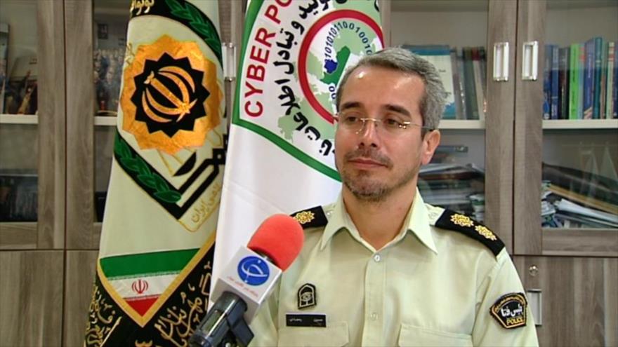 El coronel Husein Ramezani, jefe de asuntos internacionales y legales de la Policía Cibernética de Irán.
