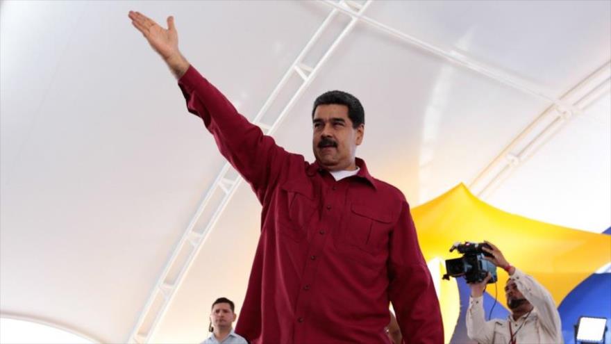 El presidente de Venezuela, Nicolás Maduro, en un acto en Caracas (capital), 13 de mayo de 2017.